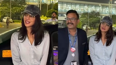 ఢిల్లీ ఎయిర్ పోర్ట్ లో ప్రియాంక చోప్రా ఢిల్లీ ఎయిర్ పోర్ట్ లో ప్రియాంక చోప్రా