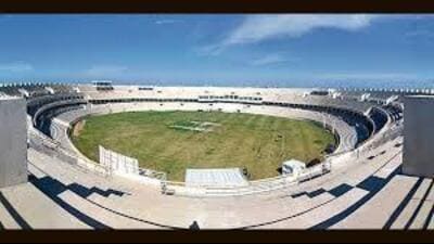 Punjab Kings will face Gujarat Titans on March 31, Sunrisers Hyderabad on April 11, Lucknow Super Giants on April 19 and Rajasthan Royals on April 28 at the New Chandigarh stadium in Mohali. (HT Photo)