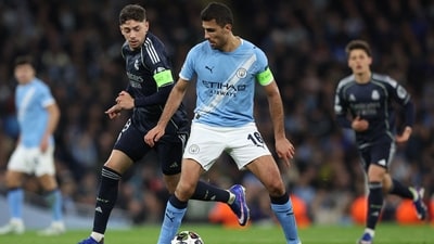 Rodri opened the door to a possible Real Madrid move. (REUTERS)