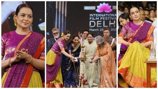 Kangana Ranaut's ethnic look further proved the actor-politician knows how to effortlessly bridge the gap between politics and the silver screen. (Instagram/ Kangana Ranaut)