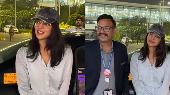 ఢిల్లీ ఎయిర్ పోర్ట్ లో ప్రియాంక చోప్రా