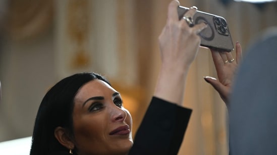 Political activist Laura Loomer called out TPUSA amid the Joe Kent testimony row. (AFP)