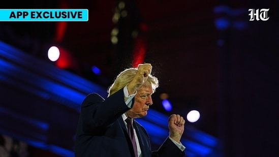 US President Donald Trump dances on stage during the a Republican Party fundraising dinner in Washington. (Chip Somodevilla/Getty Images/AFP Photo)