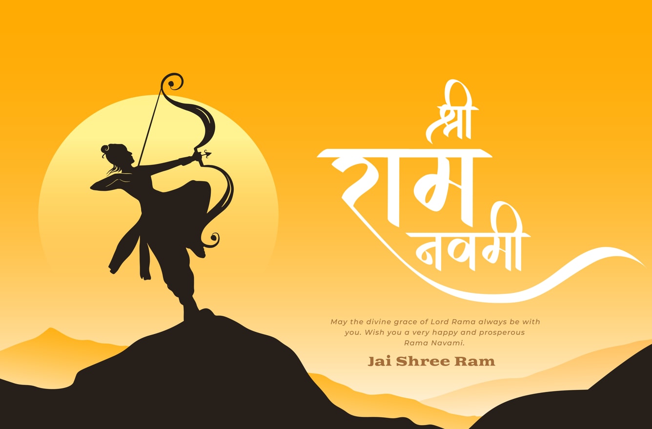 Sending warm wishes to you and your loved ones on Ram Navami. (Freepik)