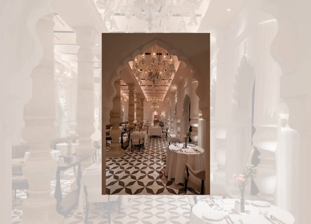 The Oberois have tried to keep as much of the original palace structure as possible. (OBEROI HOTELS & RESORTS)