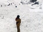 FILE: Snow clearance work underway at Zoji La Pass after snowfall, in Zoji La.