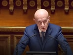 French lawmaker Claude Malhuret blasts Trump in fiery speech in senate. (Screengrab from Malhuret's speech on YouTube)