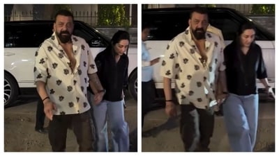 Sanjay Dutt was seen on a family outing in Mumbai recently, where he lost his cool over photographers. Sanjay Dutt was seen on a family outing in Mumbai recently, where he lost his cool over photographers.