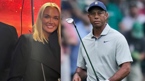 Vanessa Trump was not with Tiger Woods during the latter's car crash in Florida (AP and X/Kai Trump)