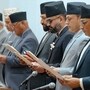 নেপালের প্রধানমন্ত্রী হিসেবে শপথগ্রহণ বালেন্দ্র শাহ বালেনের। (ছবি সৌজন্যে এএফপি)
