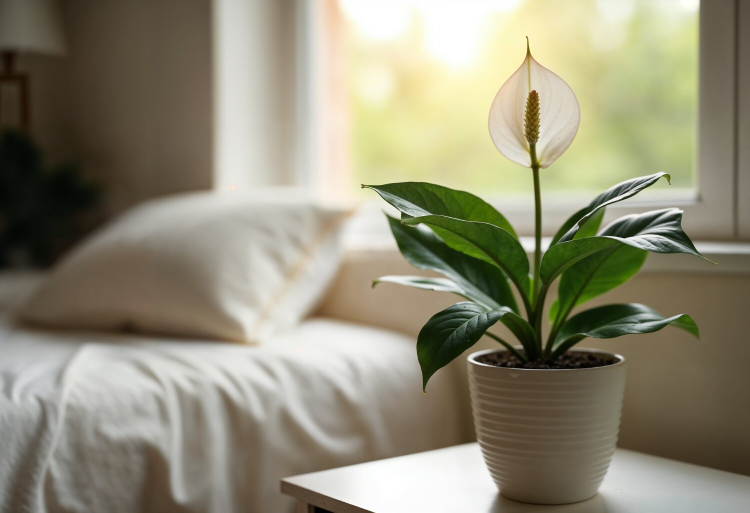 Add a plant to the bedside table. (Picture credit: Freepik) Add a plant to the bedside table. (Picture credit: Freepik)