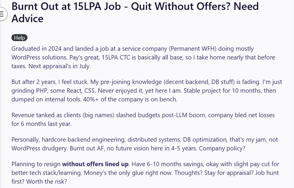 Screengrab of the Reddit post. (Reddit) Screengrab of the Reddit post. (Reddit)