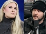 Pool (R) said he reviewed posts about Kirk (L) on Threads and found them alarming.