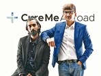 Along with his cousin, Mikhail Bohra (right), Aditya Oza (left) launched CureMeAbroad in Balewadi, Pune, a platform that helps patients worldwide find the right hospital and doctor. (HT)