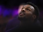 Bronny James #9 of the Los Angeles Lakers.