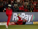 Phil Salt takes a catch to dismiss Heinrich Klaasen. Phil Salt takes a catch to dismiss Heinrich Klaasen.
