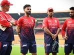 RCB team during practice. RCB team during practice.