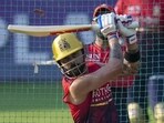 RCB's Virat Kohli during a practice session on the eve of the IPL 2026 opener.
