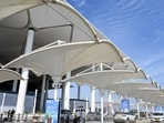 Students said the universities shared multiple messages asking students to attend the inauguration at the airport (HT)