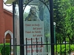 The bust installed in July 2022, months after the incident. (HT Photo)