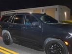  Tiger Woods is driven from the Martin County Jail after being arrested for driving under the influence after a car crash 