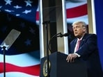 US President Donald Trump speaks during the Future Investment Initiative (FII) Summit in Miami Beach, Florida, on March 27, 2026.