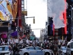 Demonstrators attend a "No Kings" protest in New York City, March 28, 2026. Millions joined the 'No Kings' protests across 3,000 U.S. locations, marking one of the largest demonstrations in recent history. REUTERS/Jeenah Moon