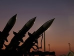 Iranian missiles are displayed at the Islamic Revolutionary Guard Corps (IRGC) Aerospace Force Museum in Tehran, Iran, November 12, 2025. 