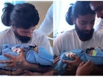 Anurag Dhobal shared an emotional video of meeting his new born on Saturday. Anurag Dhobal shared an emotional video of meeting his new born on Saturday.