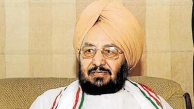 Congress leader and former Punjab finance minister Lal Singh passed away at a private hospital in Mohali on Saturday. (HT file photo) Congress leader and former Punjab finance minister Lal Singh passed away at a private hospital in Mohali on Saturday. (HT file photo)