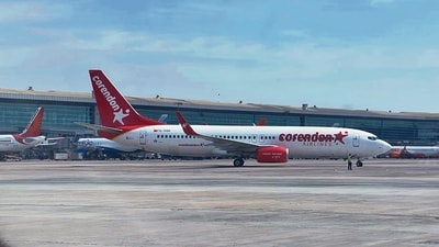 IndiGo operates five Boeing 737-800 aircraft on a wet-lease from Turkey-based Corendon Airlines. (HT Photo) IndiGo operates five Boeing 737-800 aircraft on a wet-lease from Turkey-based Corendon Airlines. (HT Photo)