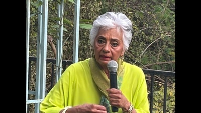 Nandi speaking at Antler Woods. (PHOTO: VIKRAM JIT SINGH) Nandi speaking at Antler Woods. (PHOTO: VIKRAM JIT SINGH)