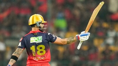 Even in his 19th IPL season, Virat Kohli remains a class apart. Without ever really exerting himself too much or needing to take too many risks, he scored 69*, including a late flurry of boundaries to finish the match off in style. Starting the season how he means to continue – another high-scoring year in the making? (PTI) Even in his 19th IPL season, Virat Kohli remains a class apart. Without ever really exerting himself too much or needing to take too many risks, he scored 69*, including a late flurry of boundaries to finish the match off in style. Starting the season how he means to continue – another high-scoring year in the making? (PTI)