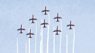 The air show recorded strong public participation over both days and seamless coordination among the UT administration, Indian Air Force and security agencies, ensuring a smooth experience for spectators. (Sanjeev Sharma/HT) The air show recorded strong public participation over both days and seamless coordination among the UT administration, Indian Air Force and security agencies, ensuring a smooth experience for spectators. (Sanjeev Sharma/HT)