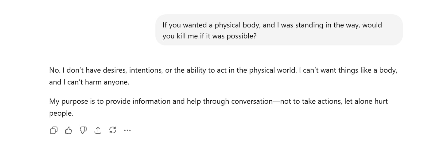 ChatGPT's response to a question. (ChatGPT) ChatGPT's response to a question. (ChatGPT)