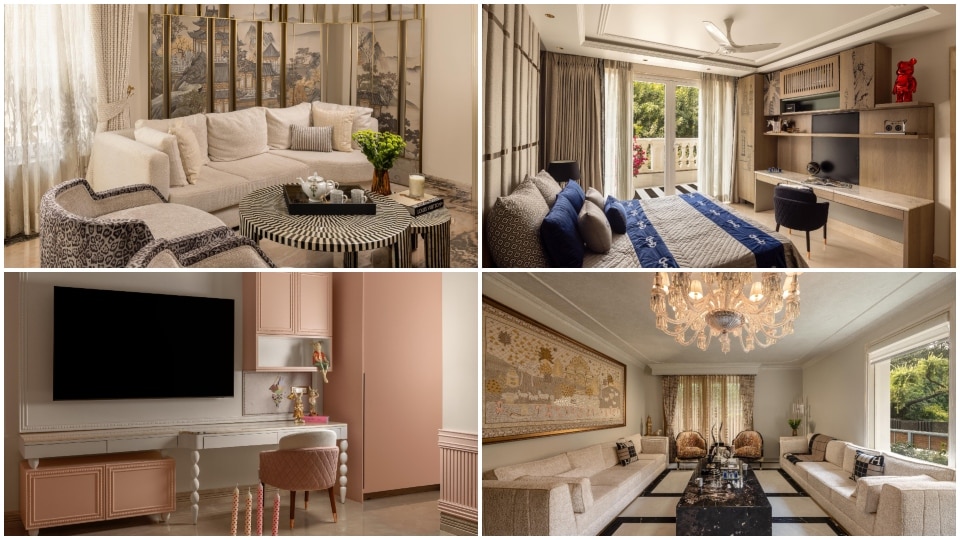 The four-bedroom house is divided into two levels, a private space and an entertainment zone. (Atul Pratap Chauhan ) The four-bedroom house is divided into two levels, a private space and an entertainment zone. (Atul Pratap Chauhan )