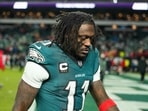 PHILADELPHIA, PENNSYLVANIA - JANUARY 11: A.J. Brown #11 of the Philadelphia Eagles walks off the field after his team's 23-19 loss against the San Francisco 49ers in the NFC Wild Card Playoff game at Lincoln Financial Field on January 11, 2026 in Philadelphia, Pennsylvania. Mitchell Leff/Getty Images/AFP (Photo by Mitchell Leff / GETTY IMAGES NORTH AMERICA / Getty Images via AFP) PHILADELPHIA, PENNSYLVANIA - JANUARY 11: A.J. Brown #11 of the Philadelphia Eagles walks off the field after his team's 23-19 loss against the San Francisco 49ers in the NFC Wild Card Playoff game at Lincoln Financial Field on January 11, 2026 in Philadelphia, Pennsylvania. Mitchell Leff/Getty Images/AFP (Photo by Mitchell Leff / GETTY IMAGES NORTH AMERICA / Getty Images via AFP)