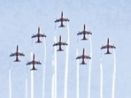 The air show recorded strong public participation over both days and seamless coordination among the UT administration, Indian Air Force and security agencies, ensuring a smooth experience for spectators. (Sanjeev Sharma/HT)