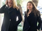 Vanessa Trump, ex-wife of Donald Trump, Jr., and Kai Trump, their daughter, arrive to attend the wedding of Dan Scavino