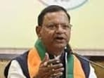 Uttar Pradesh BJP chief Pankaj Chaudhary. (HT file)