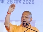 Uttar Pradesh chief minister Yogi Adityanath addresses a gathering on the occasion of the inauguration of the Noida International Airport, in Jewar on Saturday. (ANI PHOTO) Uttar Pradesh chief minister Yogi Adityanath addresses a gathering on the occasion of the inauguration of the Noida International Airport, in Jewar on Saturday. (ANI PHOTO)