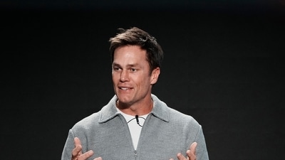 Tom Brady, former NFL football player, speaks during a Pro Athlete event at JPMorganChase headquaters in New York. (AP) Tom Brady, former NFL football player, speaks during a Pro Athlete event at JPMorganChase headquaters in New York. (AP)