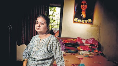 Mumbai, India - September 20, 2022: Niddhi Kukreja, mother of Jhanvi Kukreja, 19, who was murdered on the intervening night of December 31 and January 1, 2021, while partying out with friends, at her home in Santacruz (W). (Photo Courtesy : Sachin Haralkar) (Photo Courtesy : Sachin Haralkar) Mumbai, India - September 20, 2022: Niddhi Kukreja, mother of Jhanvi Kukreja, 19, who was murdered on the intervening night of December 31 and January 1, 2021, while partying out with friends, at her home in Santacruz (W). (Photo Courtesy : Sachin Haralkar) (Photo Courtesy : Sachin Haralkar)