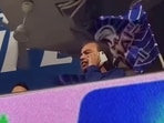 Mukesh Ambani was seen taking a mid-match phone call during MI vs KKR IPL match Mukesh Ambani was seen taking a mid-match phone call during MI vs KKR IPL match