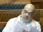 Union Home Minister Amit Shah in Lok Sabha during the budget session of Parliament, in New Delhi 