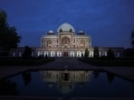 Gram it: Humayun's Tomb before the lights were turned off for Earth Hour