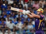 Cameron Green plays a shot during an Indian Premier League (IPL) 2026 T20 cricket match between Mumbai Indians and Kolkata Knight Riders, Cameron Green plays a shot during an Indian Premier League (IPL) 2026 T20 cricket match between Mumbai Indians and Kolkata Knight Riders,