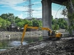Residents have claimed that many areas of south Delhi get waterlogged during monsoon due to the non-desilting of these drains. (Hindustan Times) Residents have claimed that many areas of south Delhi get waterlogged during monsoon due to the non-desilting of these drains. (Hindustan Times)