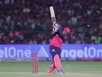 RR vs CSK, IPL 2026: Vaibhav Sooryavanshi plays a shot.