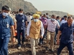 The directions came while the LG was inspecting the ongoing bio-mining work at the Bhalswa landfill site (ANI) The directions came while the LG was inspecting the ongoing bio-mining work at the Bhalswa landfill site (ANI)